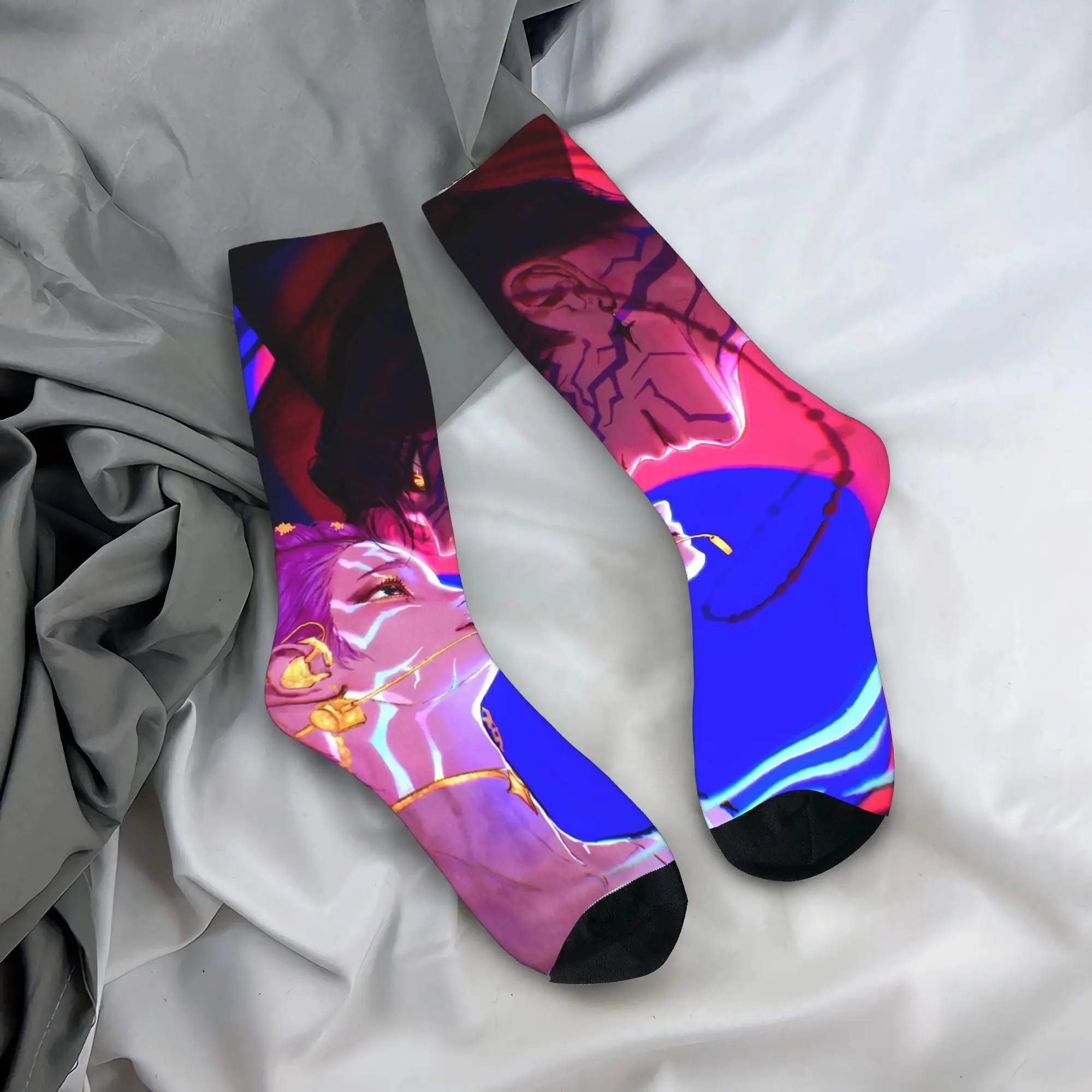 

KPop Demon Hunters Huntrix носки мужские и женские повседневные носки из полиэстера Harajuku весна лето осень зима средние носки-трубы