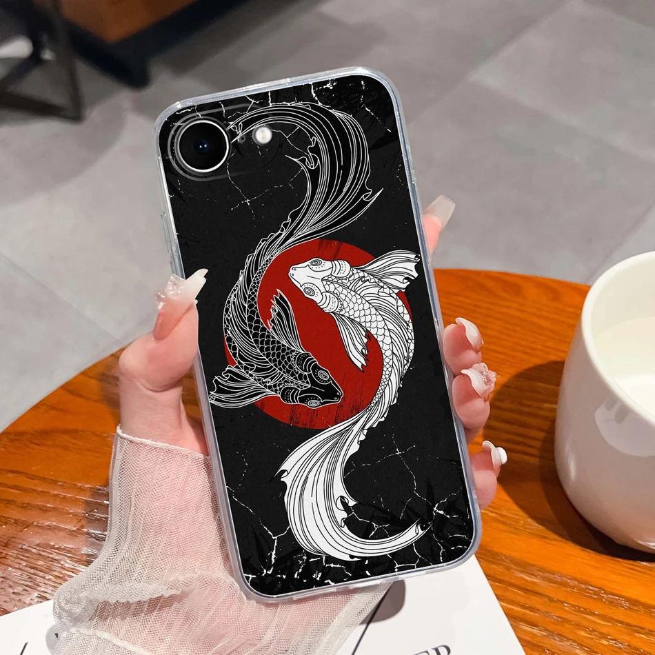 Creative Case For iPhone 16E 2025 Cute Amine Phone Shell For iPhone16E Soft TPU Clear Lightweight Silicone Protective Back Cover