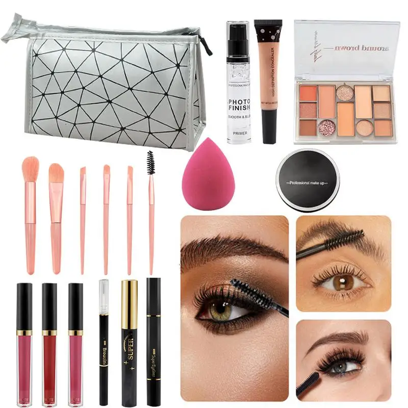 18-delige make-upkit voor vrouwen Volledige kit make-upbundel Inclusief oogschaduw make-up make-upbundel Inclusief oogschaduw make-upkits tassen