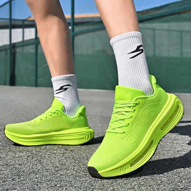 

New Men Running Shoes Casual Jogging Walking Breathable Fashion Comfortable Leisure Lace-up Blade Sneakers Loafers Outdoor