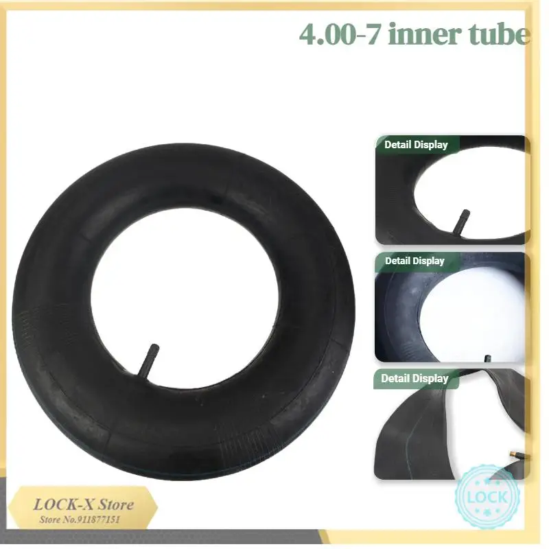 

Heavy Duty 4.00-7 Inner Tube Butyl Rubber Tyre Tube for Mini Bike Go Kart Wheelbarrow Agricultural Tractor