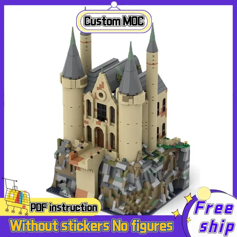 NEW 1835pcs magic movie Harrying  MOC Hogsmeeda side entrance Model DIY creative ideas ChristmasToy Assembly Puzzle BirthdayGift