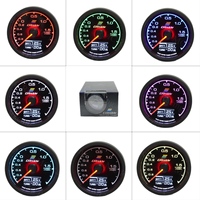 GReddi Racing Gauge RGB Colors Turbo Boost Gauge LCD Display With Voltage Meter Car Gauge 62mm 2.5 Inch With Sensor CaiCai