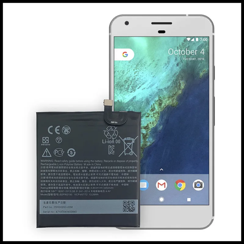 Original Replacement Battery For Google HTC Pixel 2/3/4/5/6 2XL/3XL/4XL/5XL Nexus M1/S1 3A/4A/5A/6 Pro Battery