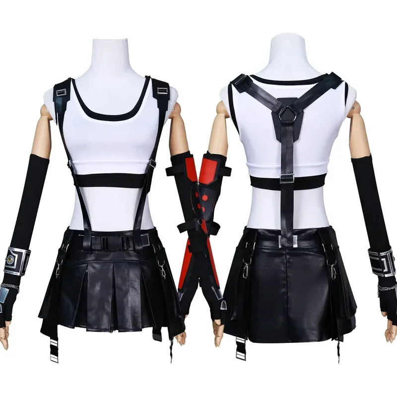 

aa69FF VII Game Cosplay Costume Tifa Lockhart Anime Role Play Halloween Party Suits