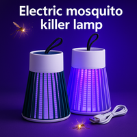Mosquito Killer Lamp, Electric Shock Insect Zapper USB, Bedroom Outdoor Use, Two-in-One Bug Trap for Moths Wasps Gnats, Portable