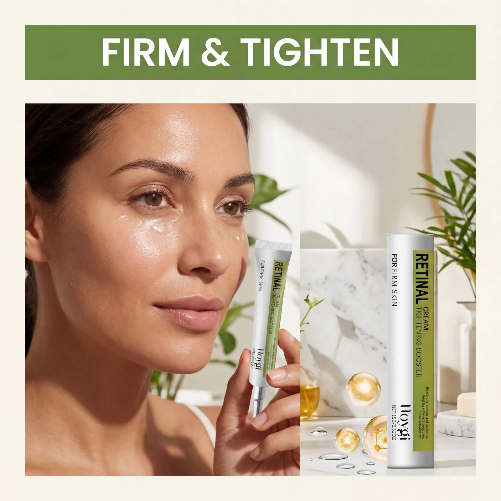Retinol Firming Eye Cream for Anti Wrinkles Hydrating Eye Serum Minimize Dark Circles Puffiness Fine Lines 24h Moisture 15g