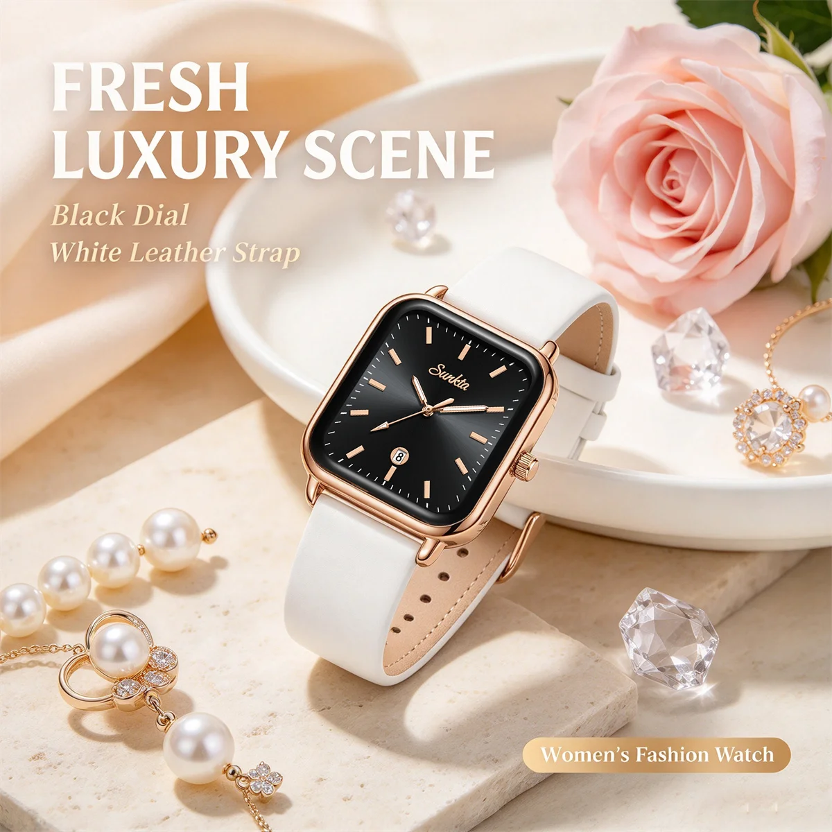 LIGE Women Watches Fashion Square Quartz Watch Casual Stainless Steel Strap Ladies Wristwatches Clock Gift Reloj Mujer reloj