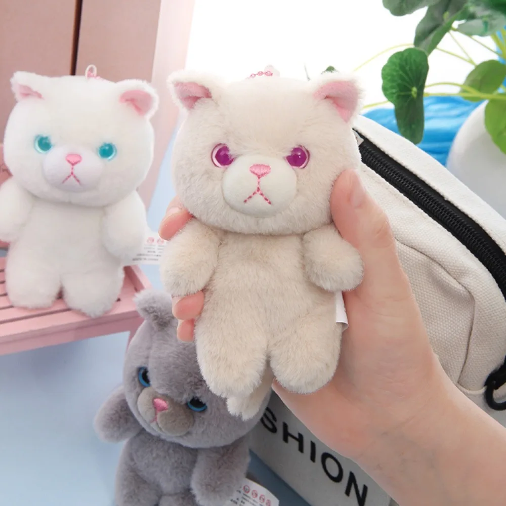 

Car KeyRing Meow Plush Cat Keychain Cartoon PP Cotton Cat Plush Keyring Lovely Cute Plush Cat Doll Pendant Christmas Gift