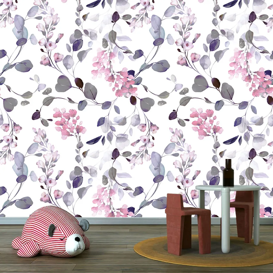 Personalizado casca e vara papel de parede decoração para casa para sala estar decoração flor móveis renovação fundo mural