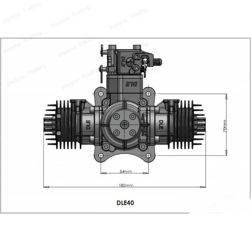 Original DLE 40CC Gas/Petrol Engine DLE40 for RC Airplane