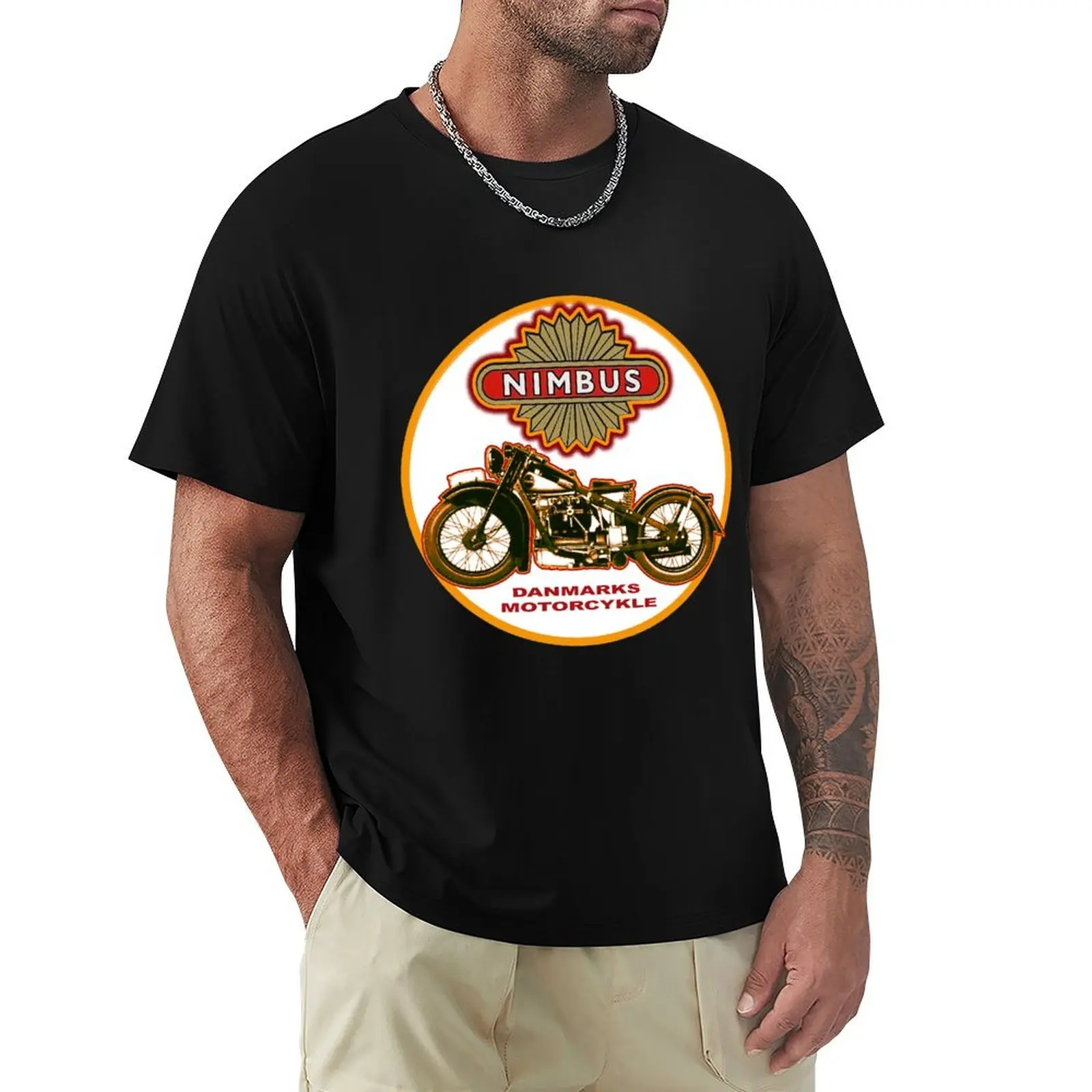 

Nimbus Motorcycle T-Shirt customizeds oversizeds summer tops sublime Men's t-shirts