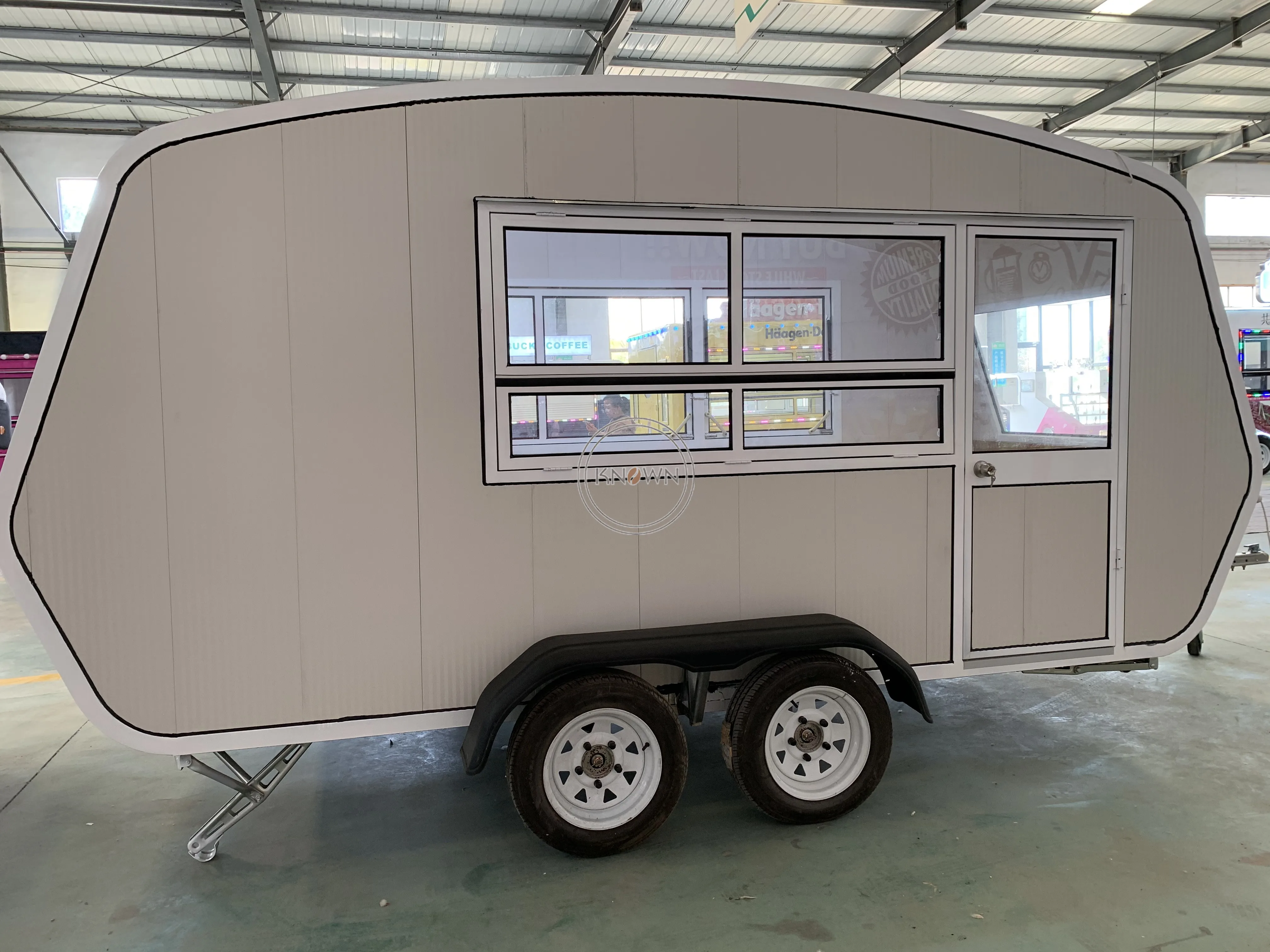 Remolque de comida estándar europeo con carrito de comida móvil rápido CE DOT para venta, furgoneta Expendedora de Catering Comercial de EE. UU.