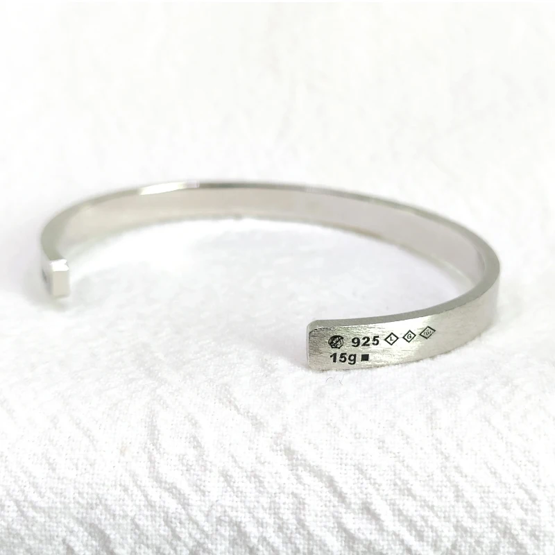 Le Gramme Jewelry Jonc Le 15g 31g Bracelet Ruban Le 15g 31g Silver Bangle High Quality Sterling Silver Bracelet Wholesale Price