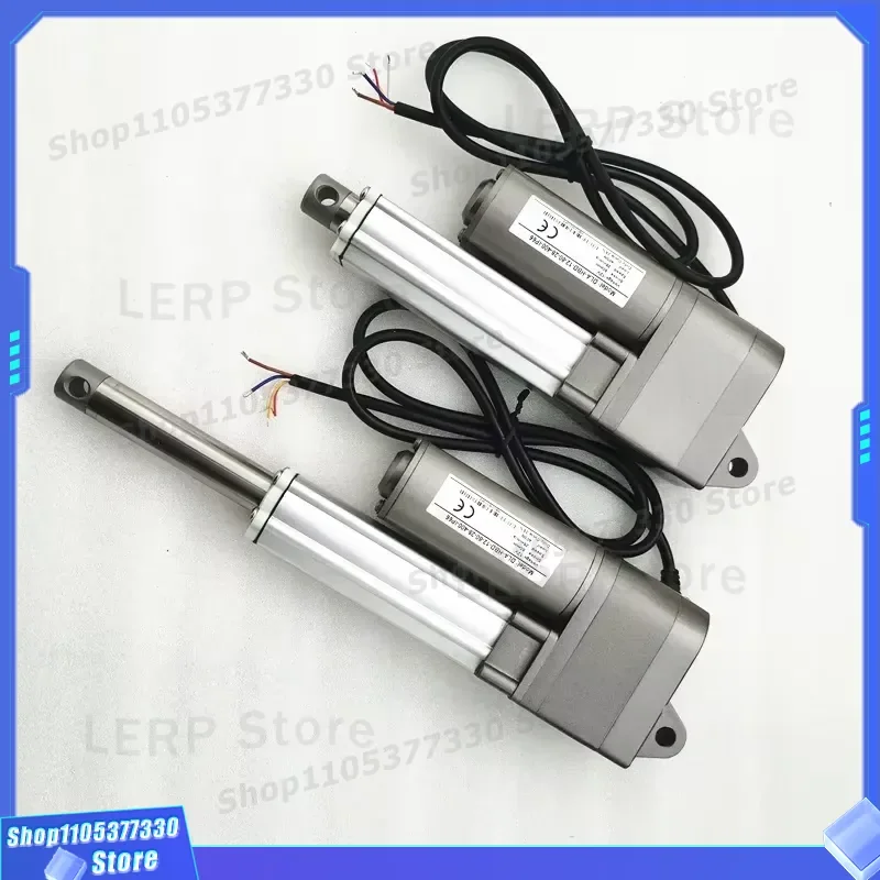 180mm Stroke Worm Gear Linear Actuator Heavy Duty Electric Push Pull Rod for Industrial Automation Machinery Equipment