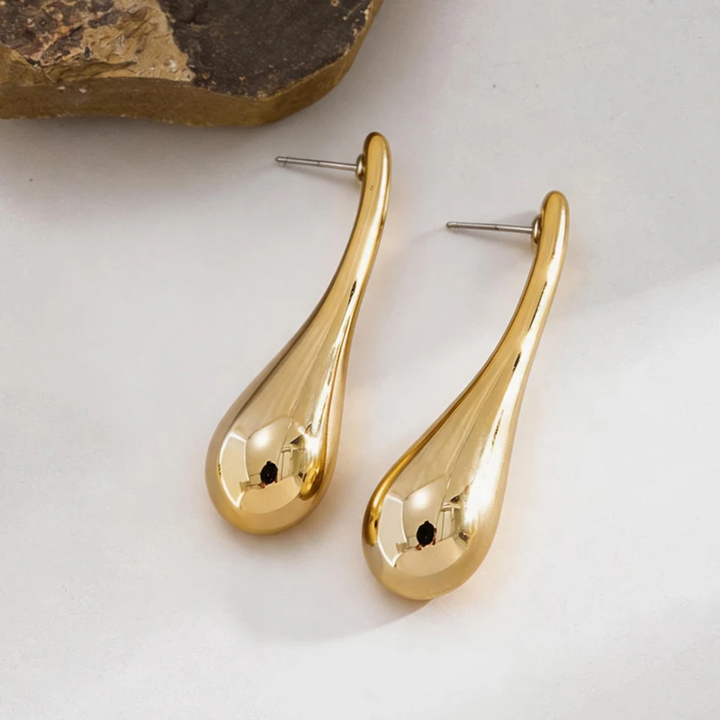 GANPUP Niedliche Wassertropfen-Ohrstecker für Frauen, Retro-Mode, Neuer Schmuck, Valentinstagsgeschenk, Party, Hochzeit – Detail 1