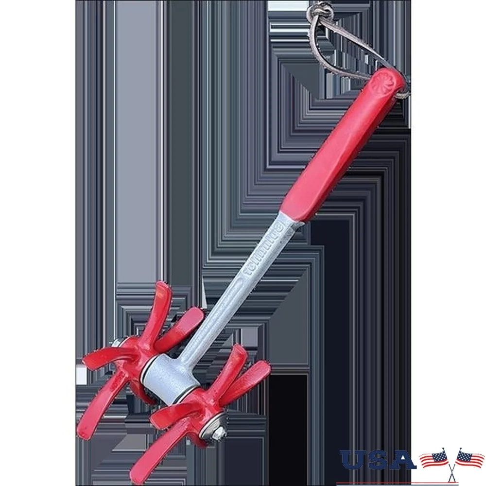 

Garden Cultivator Tool Lightweight Durable Iron Tines Easy Use Professional Grade Lawn Aerator Mulching Weeding Spot Seeding