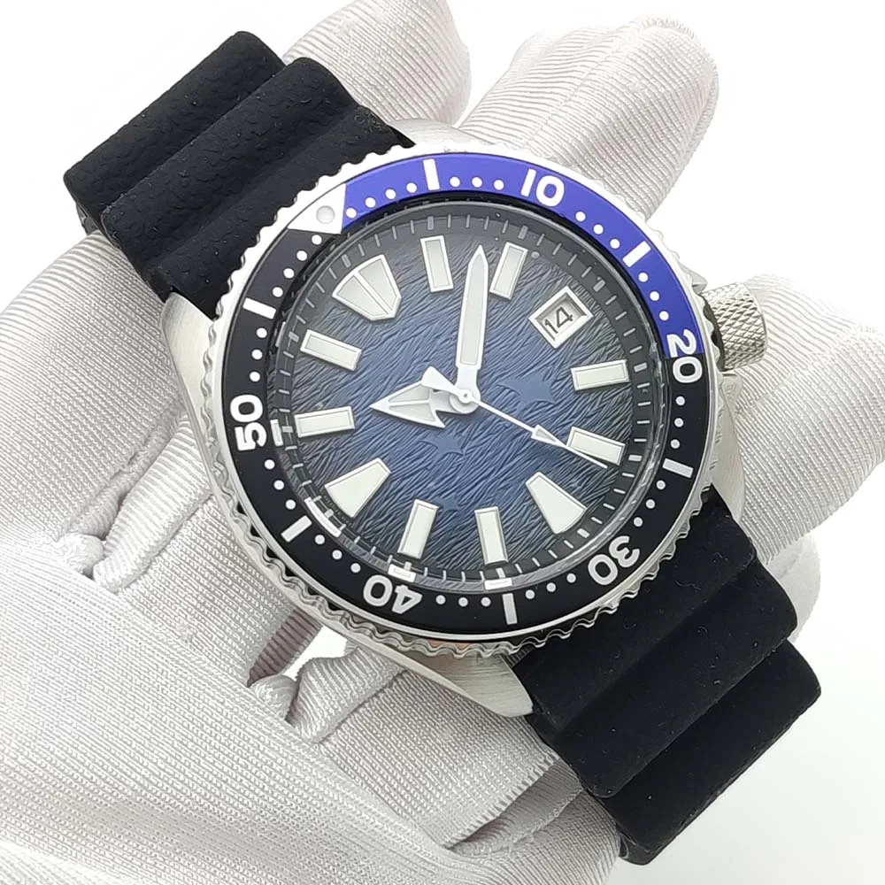 42MM SKX007 Watch NH35 Movement Men\'s Watch Automatic Mechanical Movement Stainless Steel Case Waterproof Sport Watch