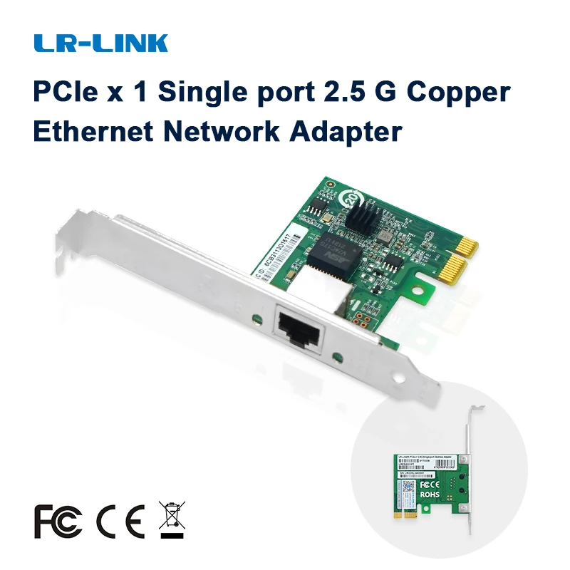 

LR-LINK 2031PT Single-port 2.5 Gigabit Copper Ethernet Network Card PCI Express Server Adapter NIC Intel Chip Based