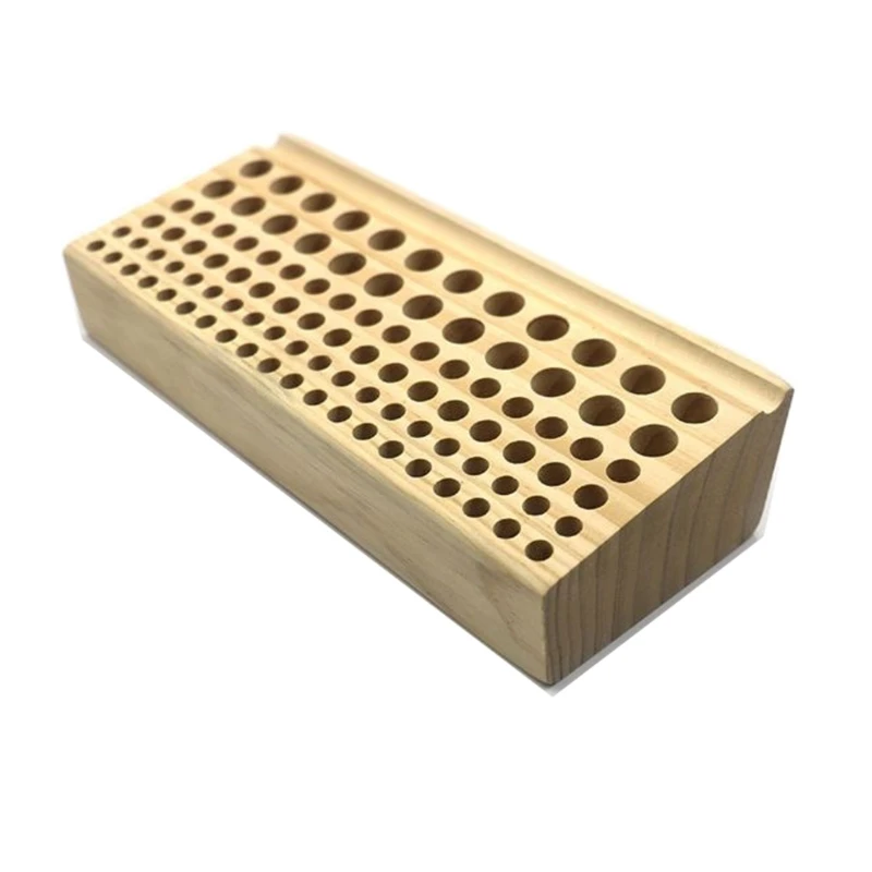 46/98 Holes Leather Craft Tool Rack Wooden Tool Stand Holder