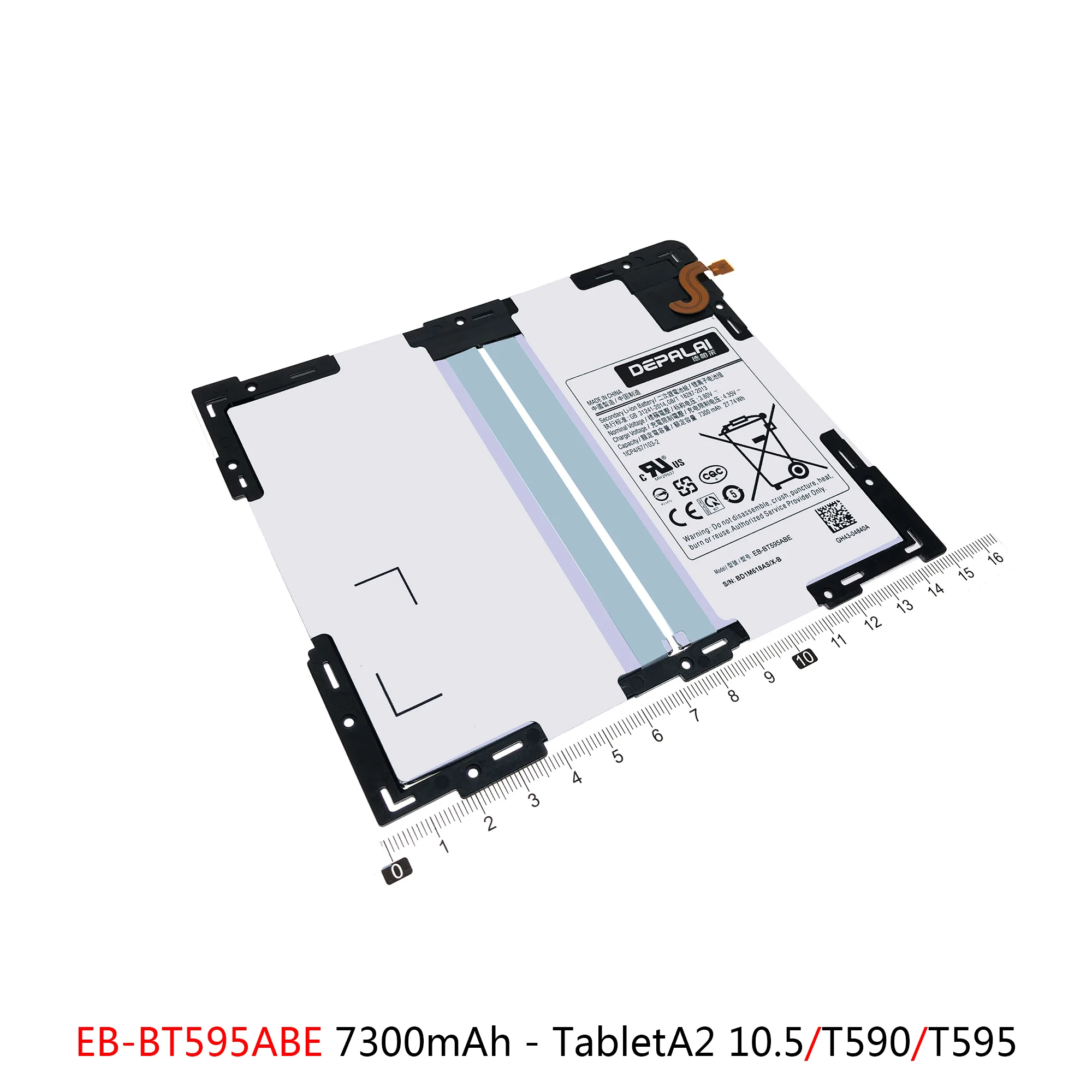 EB-BT550ABE TabletA A2 Battery For Samsung T555 P555 P550C T580 Batteries EB-BT585ABE EB-BT595ABE T590 Replacement Repair Parts