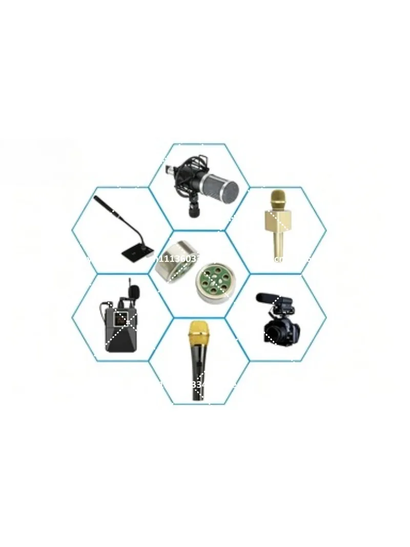 14mm Unidirectional Supercardioid Microphone Core, Anti-Noise & Anti-Interference for Karaoke