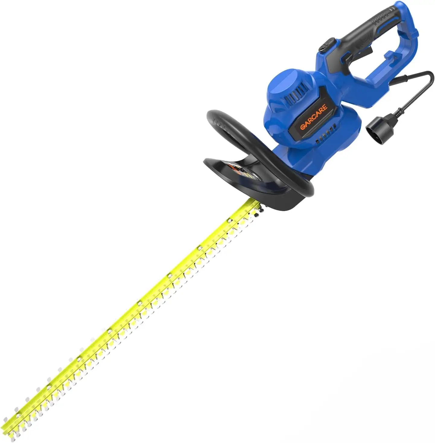 Electric Hedge Trimmer Corded 4.5 Amp 24-Inch Dual-Action Blades | Rotary Handle, Safety Switches, For Trimming Hedges, Shrubs