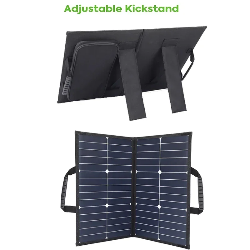 Imagem -04 - Kit Painel Solar Dobrável com Controlador Carga Rápida Dupla tipo c Mais dc 18v 60w 12v 24v Casa Camping Viagem