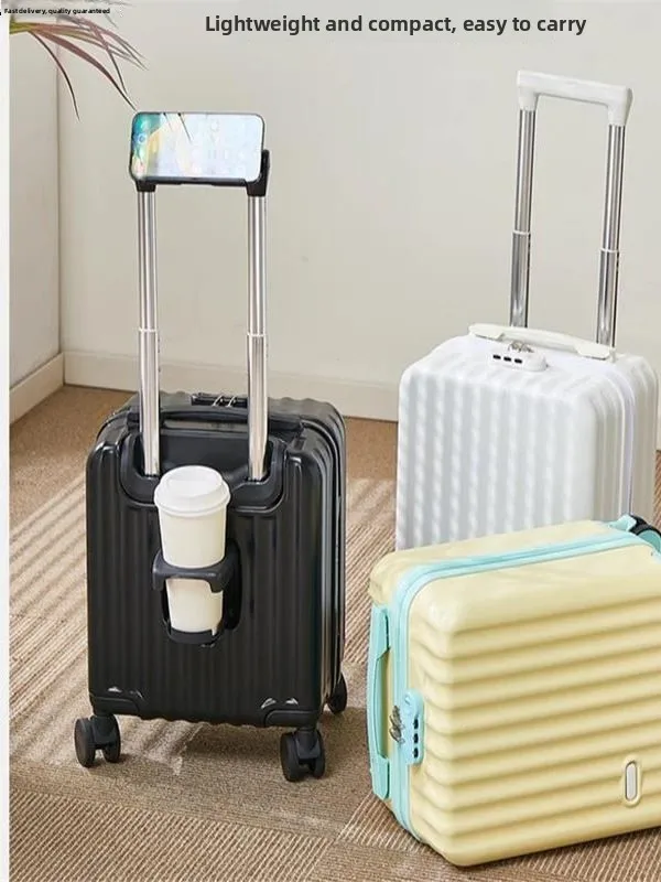 New 2025 Women's 4-Inch Travel Suitcase with Combination Lo  Pull Rod Lage Children Can Sit on Air Travel Carry-On