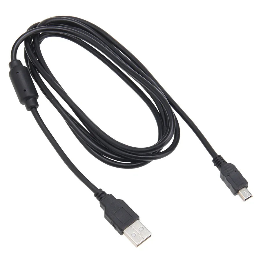 

1000pcs 1.8M USB Mini 5Pin Charge Cable Sync Data Charging Cord for PlayStation 3 PS3 Wireless Controllers With Magnetic Ring