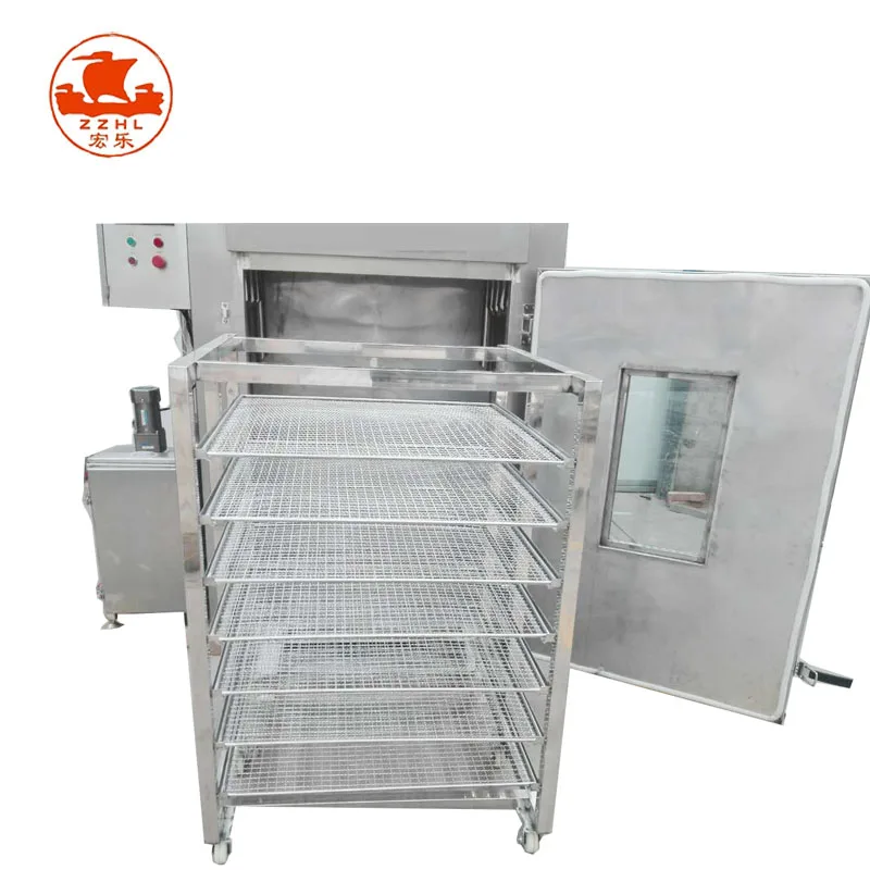 Automatic Fish Smoke Chamber Meat Smoking Oven Sausage Smoker Smokehouse For Sale