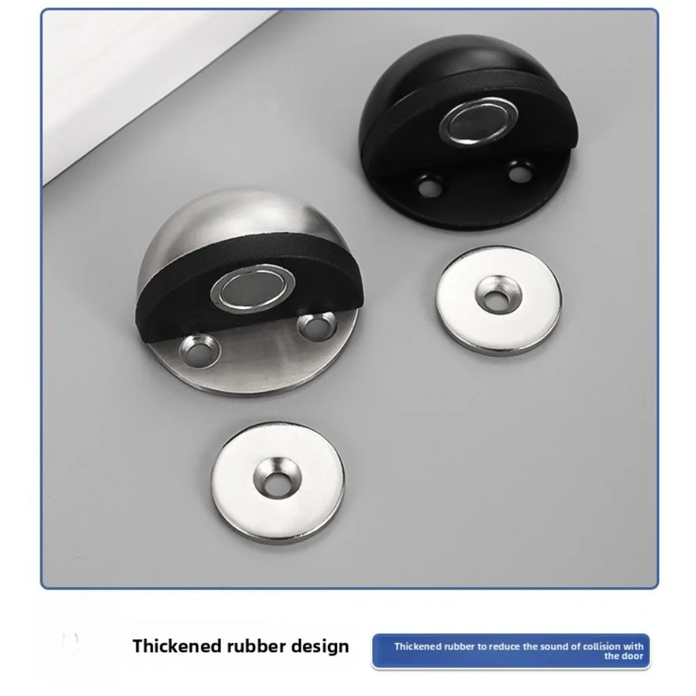 Magnetic Door Stop Stainless Steel Door Stop Door Seat Home Decoration Hidden Door Stop Furniture Hardware Magnetic Easy Install