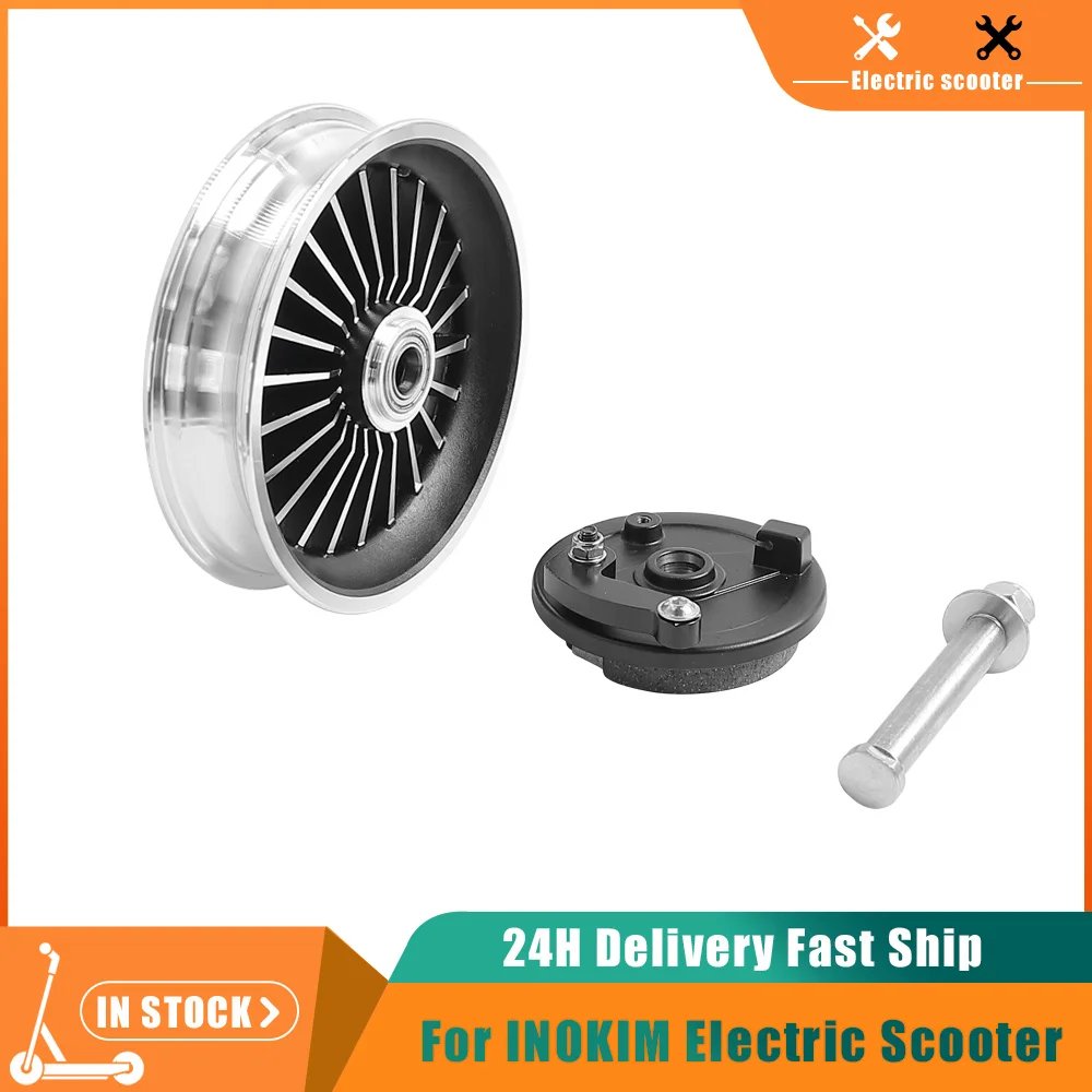 

Front Wheel Hub With Axle and Sleeve and Bearing for INOKIM OX/QUICK 4 Electric Scooter Front Drum Brake and Rocker Arm Parts