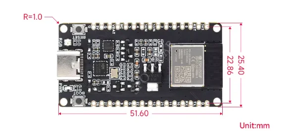ESP32-H2 Development Board RISC-V BLE/Zigbee/Thread ESP32-H2-MINI-1-N4