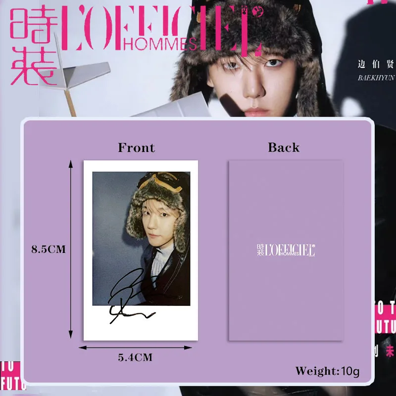 4 szt./zestaw BAEKHYUN Fotokarty Pop-up Store Karty LOMO Karty z Selfie z Magazynów Kolekcje dla Fanów