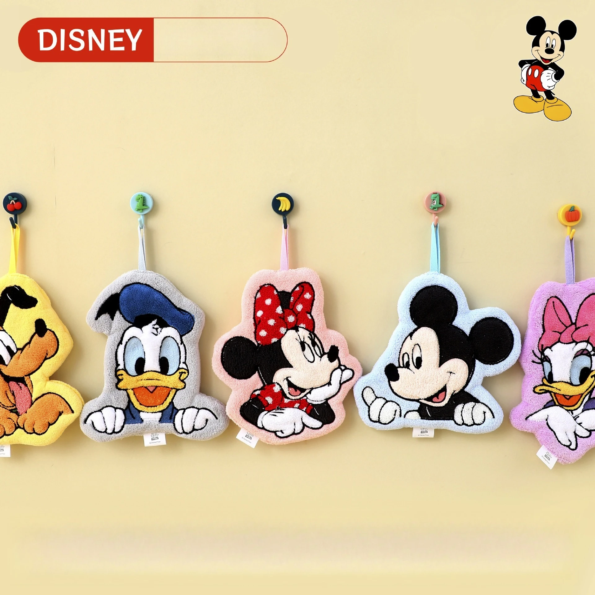 Miniso Mickey hand towel can be hung thickened and absorbent bathroom hand towel washing hand towel kitchen rag