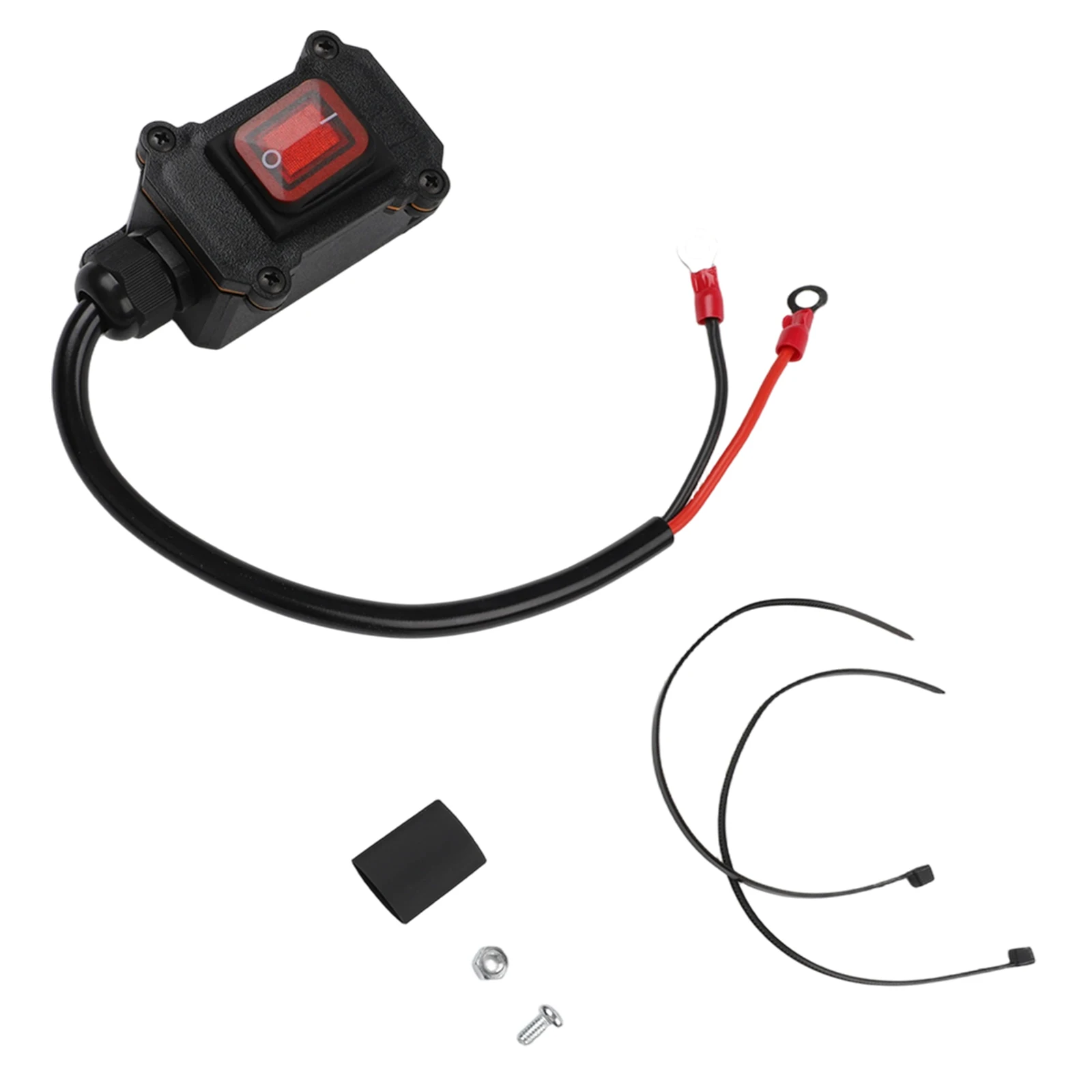 Motorcycle Disconnect Switch 12V 24V DC Power Shockproof Waterproof Motorcycle Power Switch ABS 30cm/50cm/100cm Insulated Cable