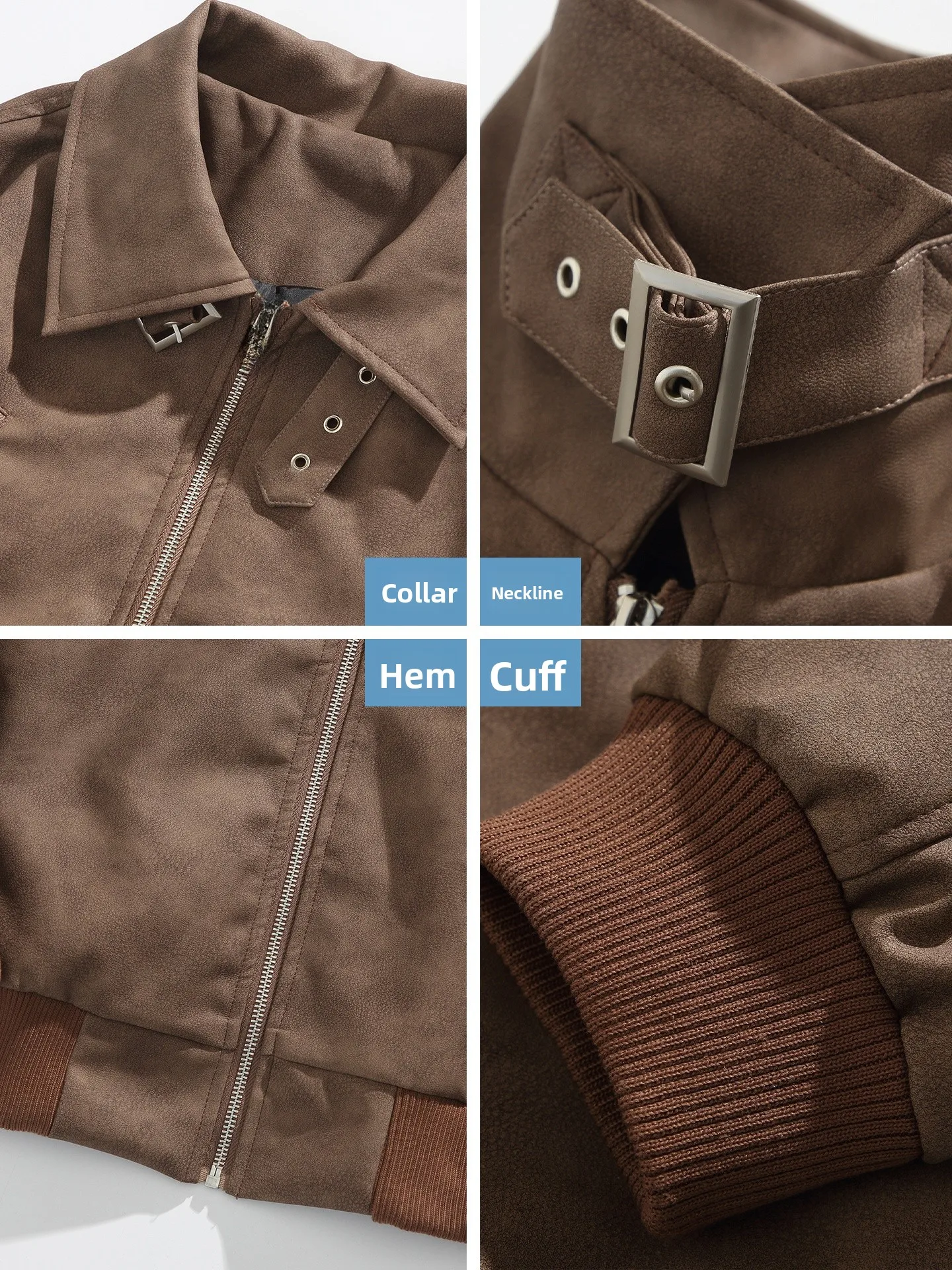 Dukun Meirade Pu cuero Jaet hombres mujeres primavera otoño Faionable diseño americano Biker chaleco Harington abrigo prendas de vestir exteriores