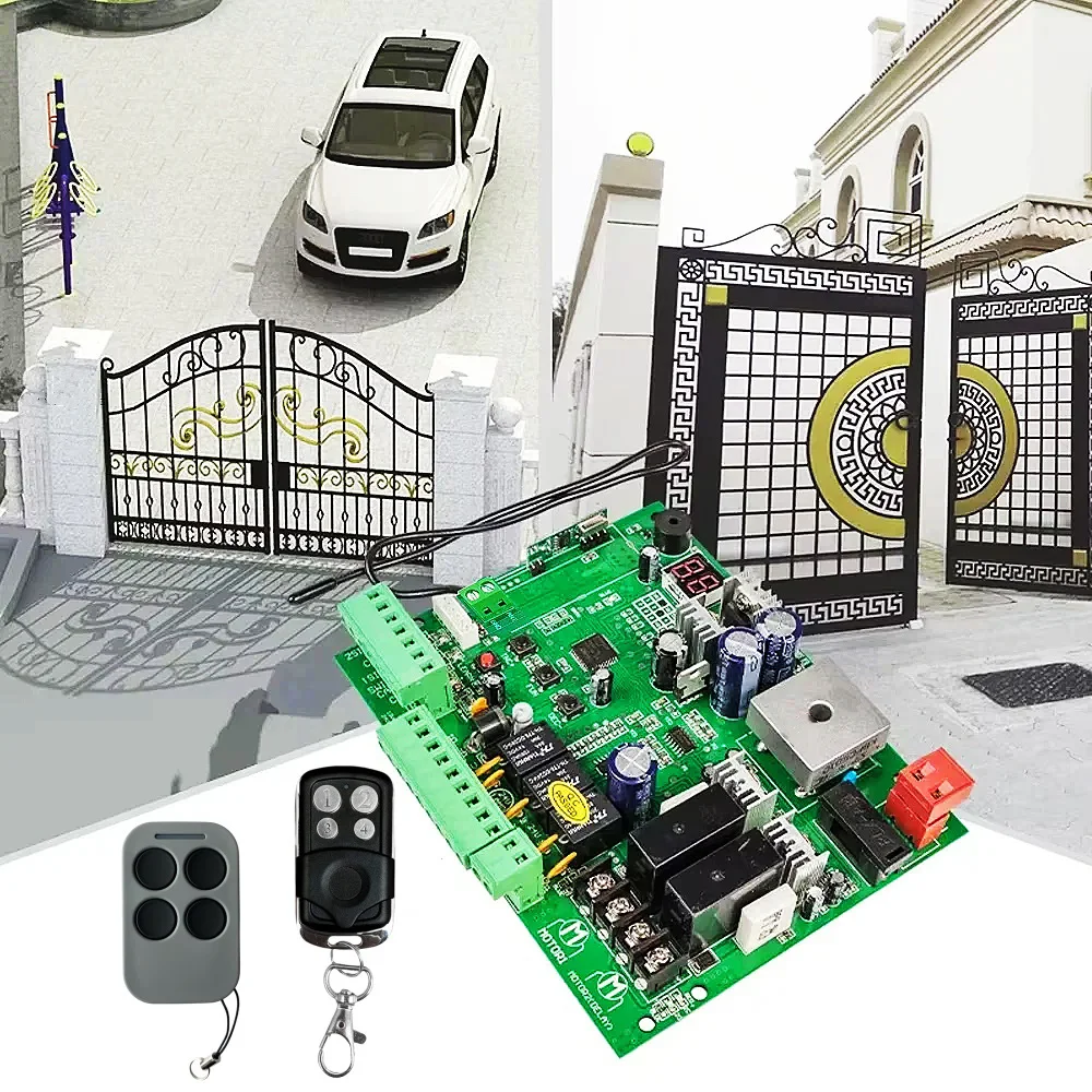 DC 24V PCB Board for Automatic Double Arms Swing Gate Opener Control Board Panel Smart Control Center System Replace Fittings