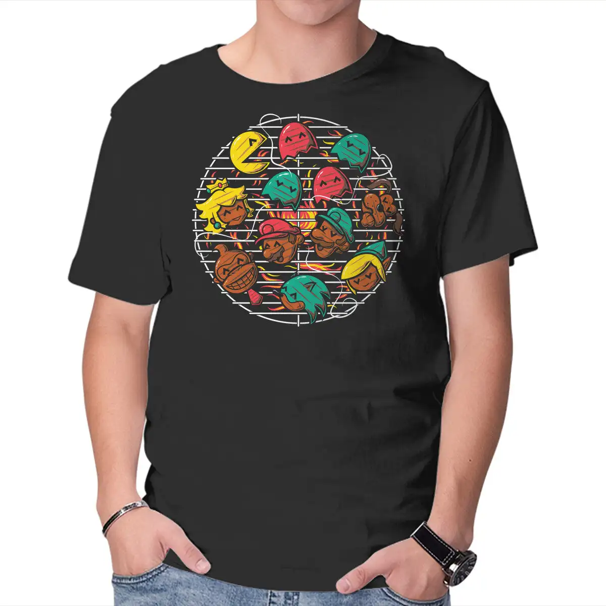 Retro Gamer's Grill Anime Graphic T-shirts for Men Clothing Women Short Sleeve Tees New Arrivals Unisex Summer