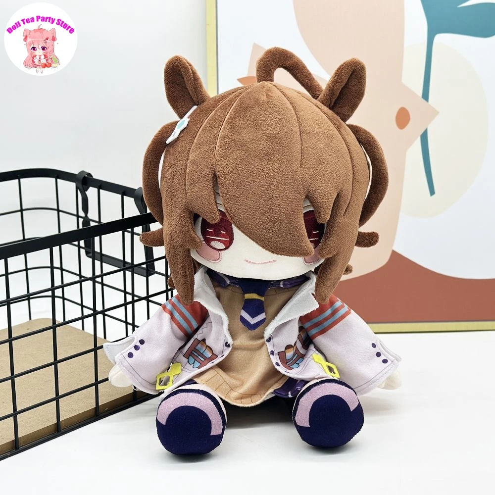 

30 см аниме Umamusume: Pretty Derby Sitting Posture, плюшевая кукла, тело, мультяшное платье, хлопковые игрушки, фигурки, куклы, подарок для косплея