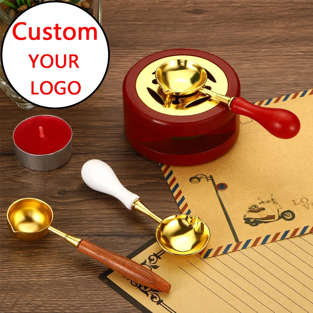 Wax Seal Stamp Set - Kit de sceau de cire personnalisé,