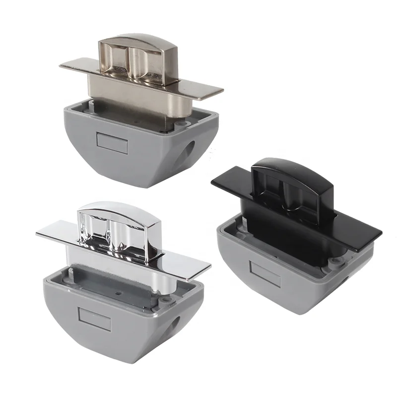 TYTXRV 40*13mm Square Push Button Lock RV Accessory Door Knob Latch for Cupboard & RV Camper Motor Home Caravan 10Pcs/Box