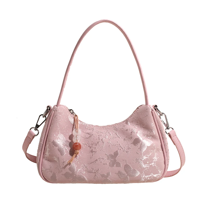 

New Chinese style foreign style one-shoulder underarm bag female 2025 new fashion cross-body bag for commuting to work small bag