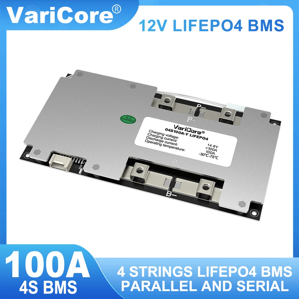 VariCore 4S 12V 100A BMS LifePo4 Car Start Power Balance Car Start Lithium Battery Protection Board