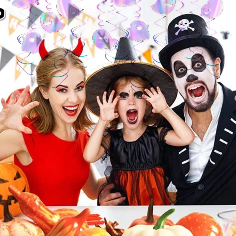 Hanging Ornament Ceiling Banners Set Decorative Streamers for Halloweens