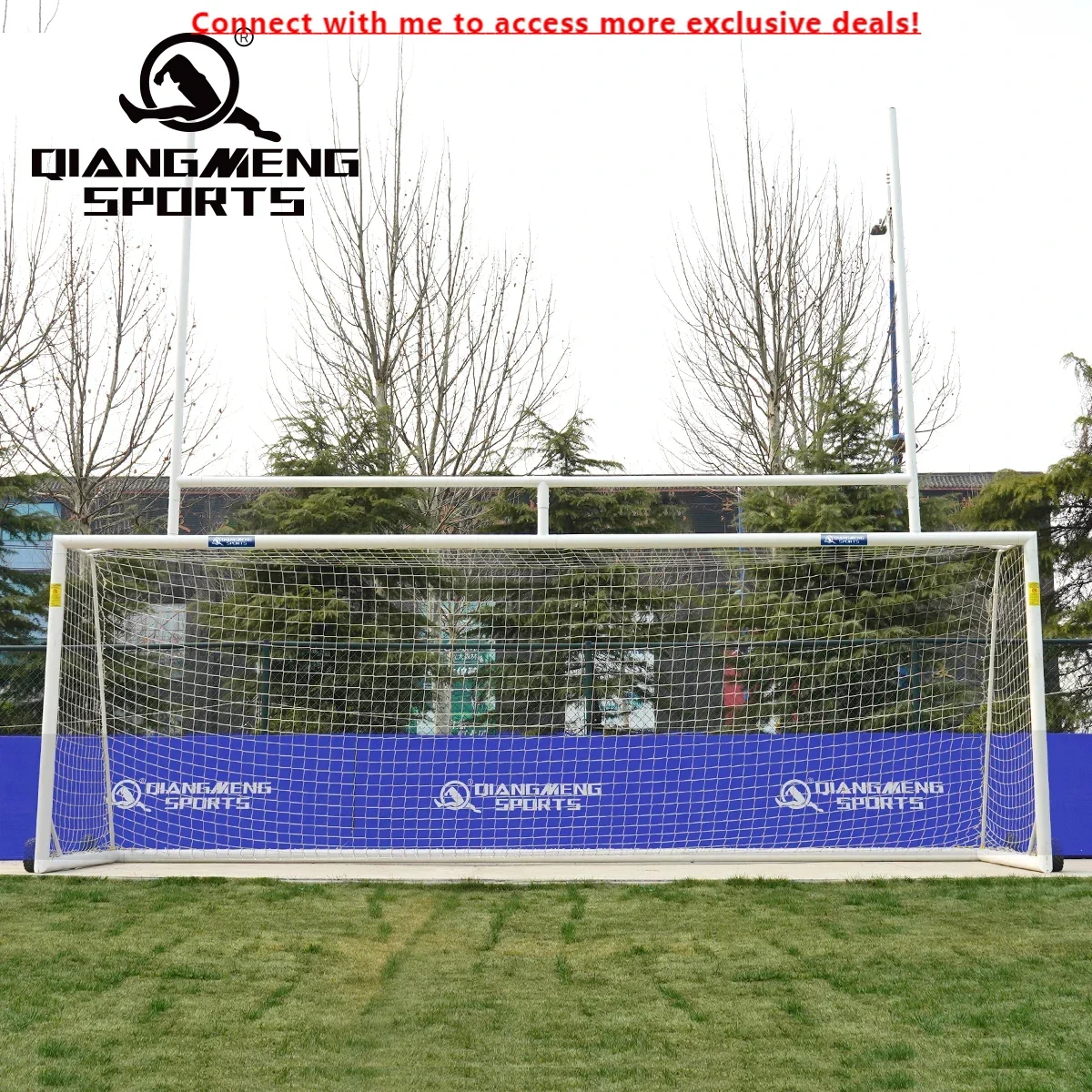 

Multifunctional Outdoor Football Goal Movable Professional Training Aluminum Alloy Rugby Goal Posts