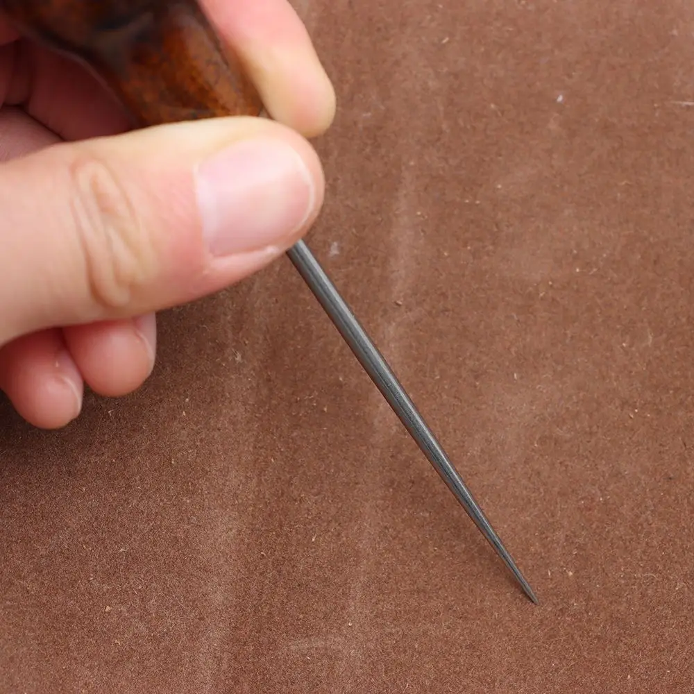 Shoes Wood Handle Leather Tool Bags Hole Hook Sewing Awls Sewing Accessories Stitching Awl Cone Needle