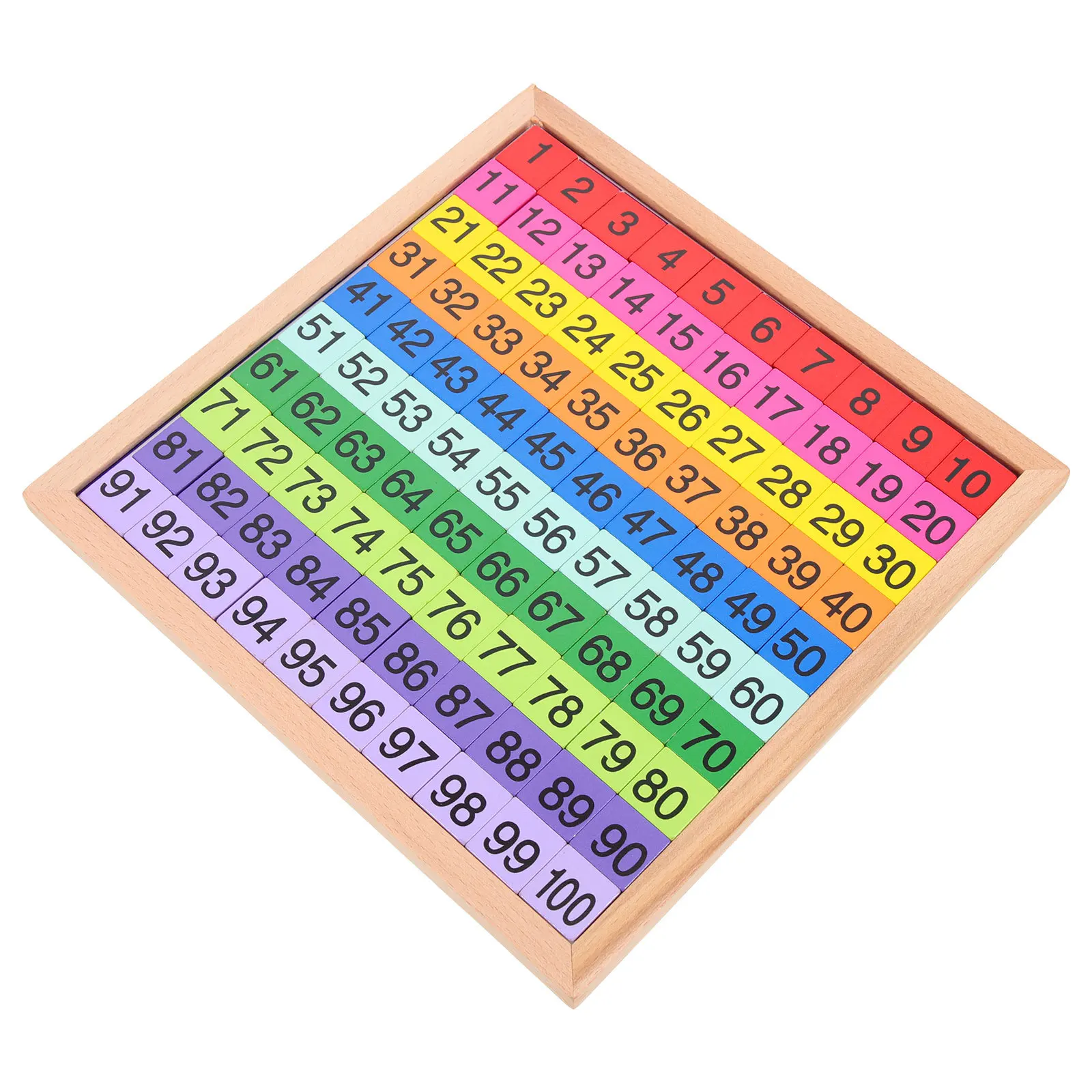 1 szt. Drewniana edukacyjna zabawka dla dzieci do nauki matematyki, kreatywna drewniana tablica do liczenia, interaktywna gra matematyczna z pociągiem.