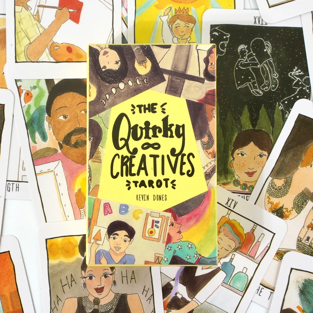 The Quirky Creatives Tarot Deck من Kevin Dones مجموعة بطاقات العرافة الفنية الحديثة 78 لبطاقات الكتاب الفنانين والعقل الفريد #3